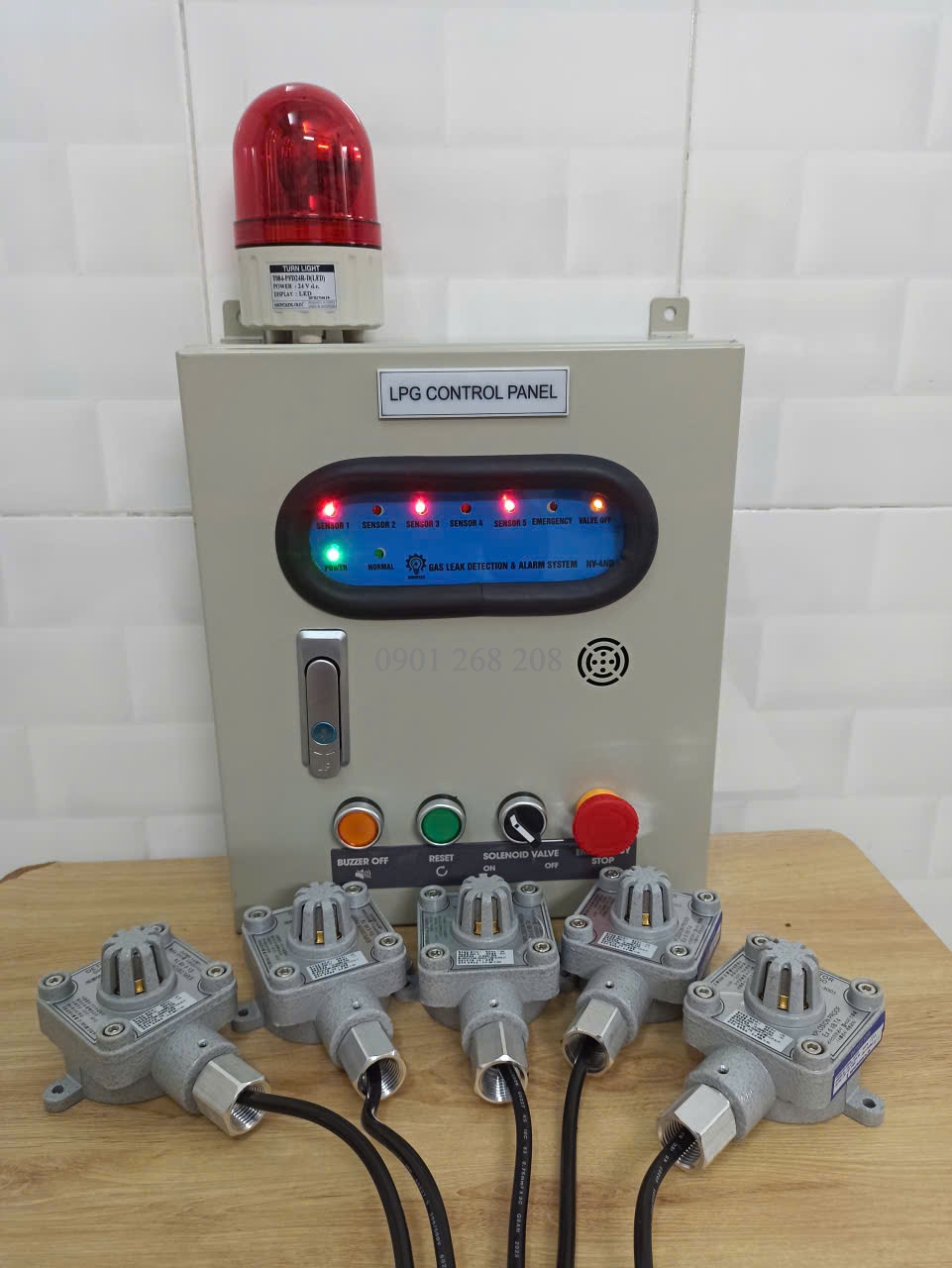 tu bao ro gas 5 kenh dau do phong no ex-2b